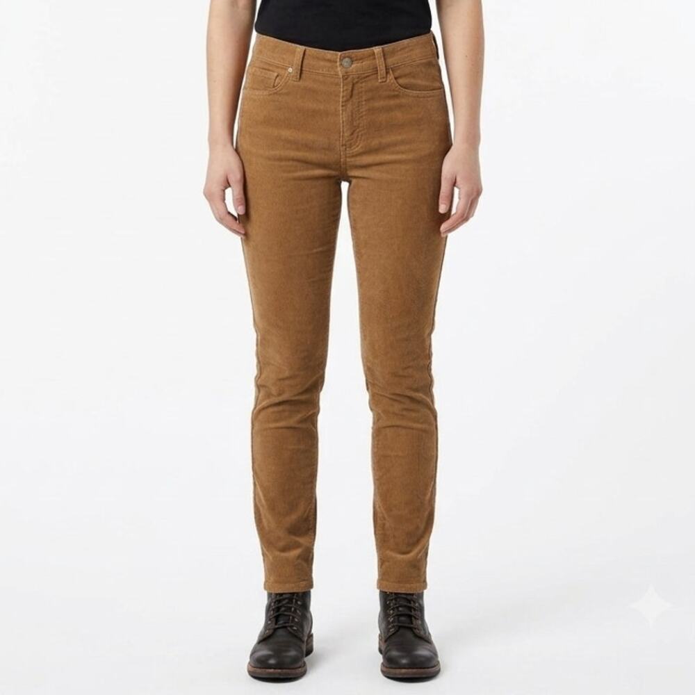 Peter Millar Chino Pants Womens 6 Brown Corduroy Stretch Skinny Slim Fit LF19B49